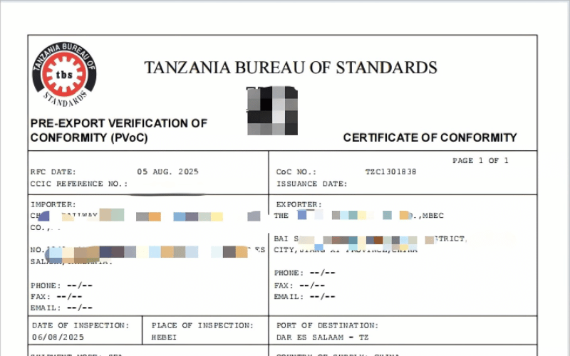 Export Guidelines for Solar Lighting to Tanzania