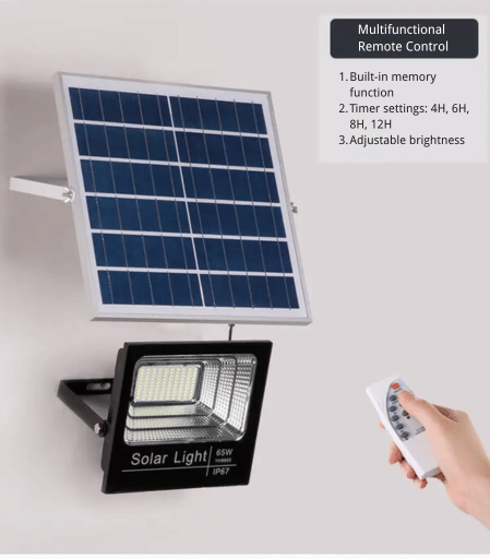 Solar Flood Light with Multi-Function Remote Control
