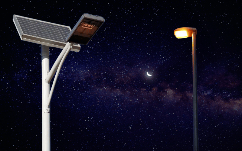 Solar vs. Traditional Street Lights