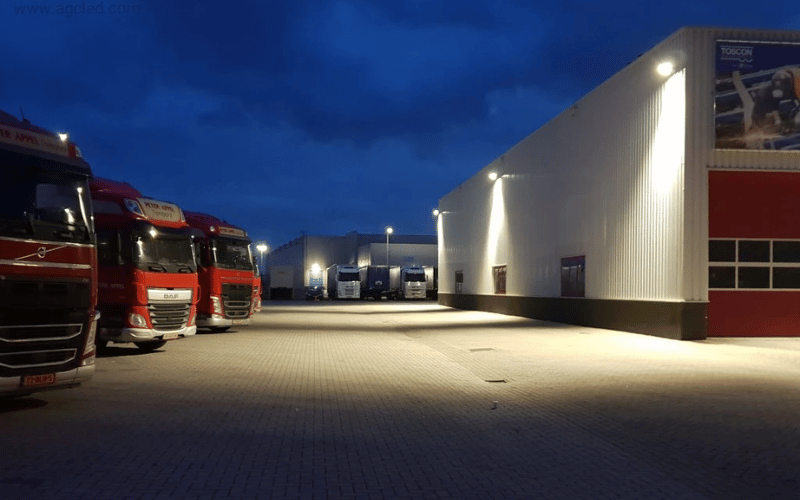 Symmetrical Lighting for Outdoor Parking Lots