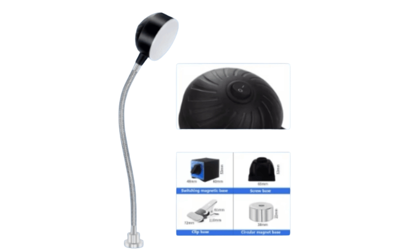 Magnetic Base Sewing Machine Desk Light – 5W Adjustable Task Lamp