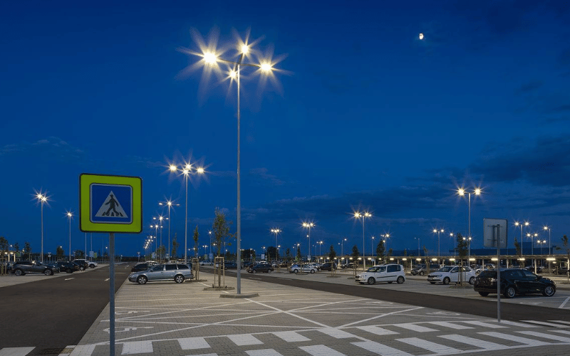 Solar Powered Lighting for Outdoor Parking Lots