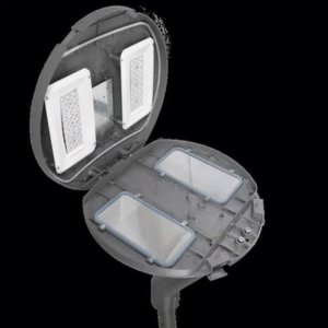 The housing of a solar street light The housing of a solar street light