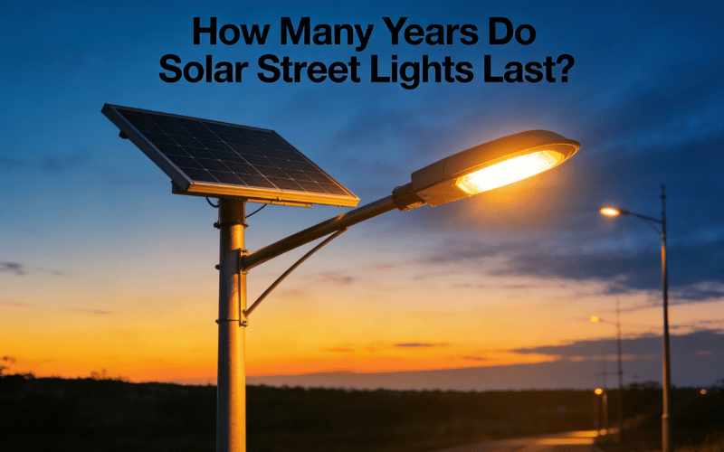 Vida útil média dos postes de iluminação solar
