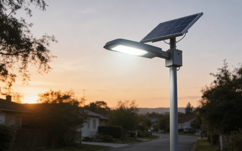 Os postes de iluminação solar podem funcionar sem baterias?