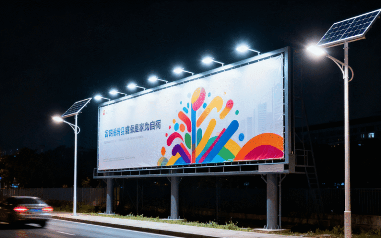 Solar Billboard Lights (2)