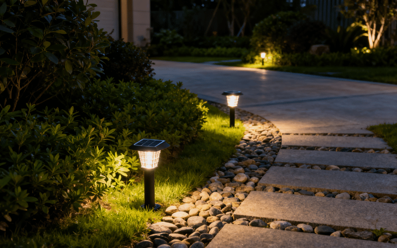 Solar Pathway Lights (2) Solar Pathway Lights (2)
