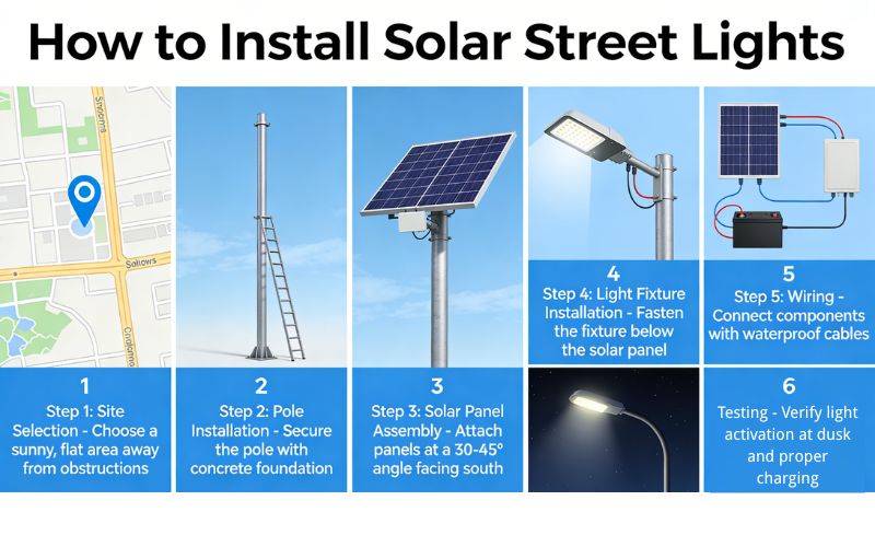 How To Install Solar Street Lights