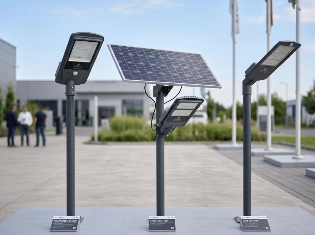 Three street lighting system types compared Three street lighting system types compared
