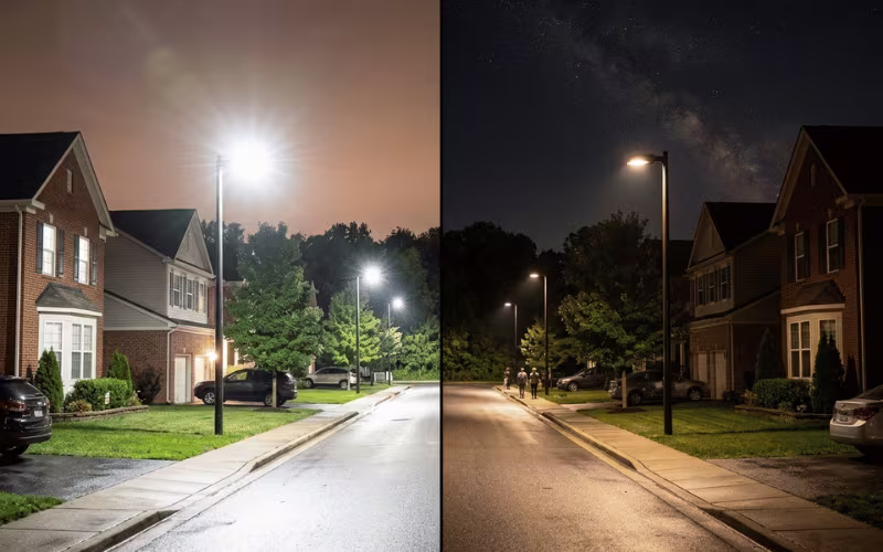 Light pollution vs dark sky lighting Light pollution vs dark sky lighting